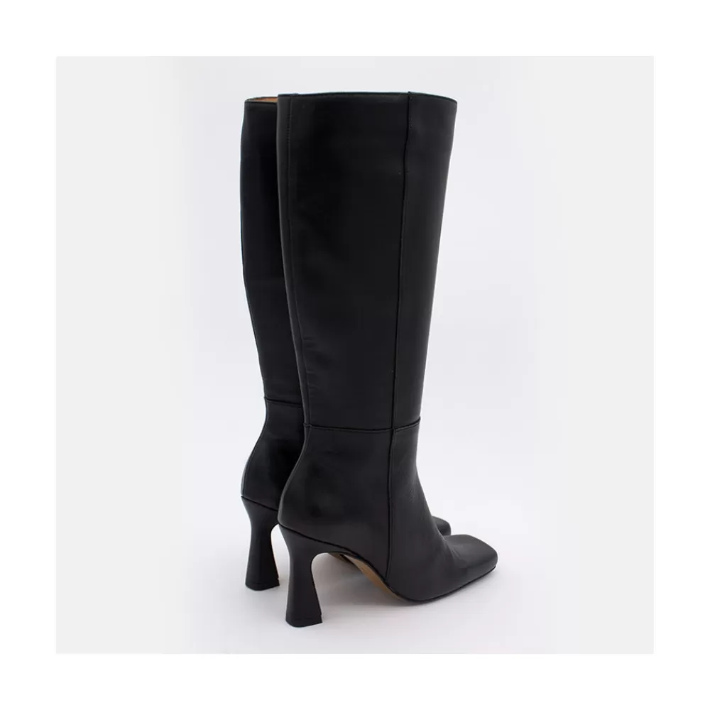 Mujer Ángel Alarcón Aguilera - Botas De Tacon Alto Con Adorno De Costuras Y Cremallera