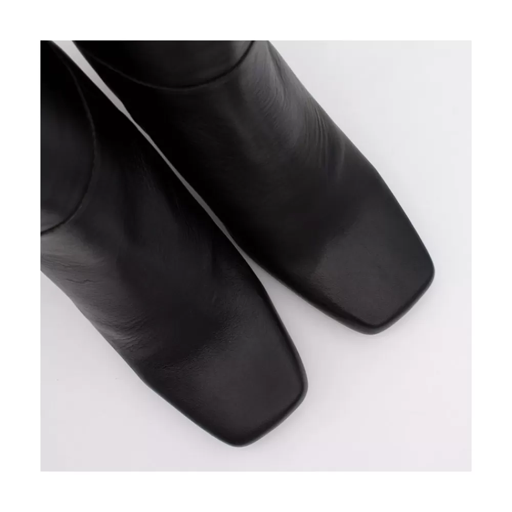 Mujer Ángel Alarcón Aguilera - Botas De Tacon Alto Con Adorno De Costuras Y Cremallera