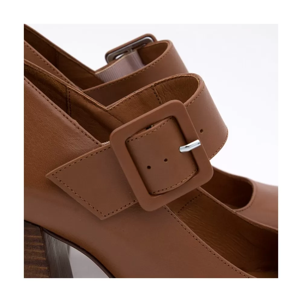 Mujer Ángel Alarcón Bianca - Zapatos Mary Jane Con Tacon Ancho Y Plataforma