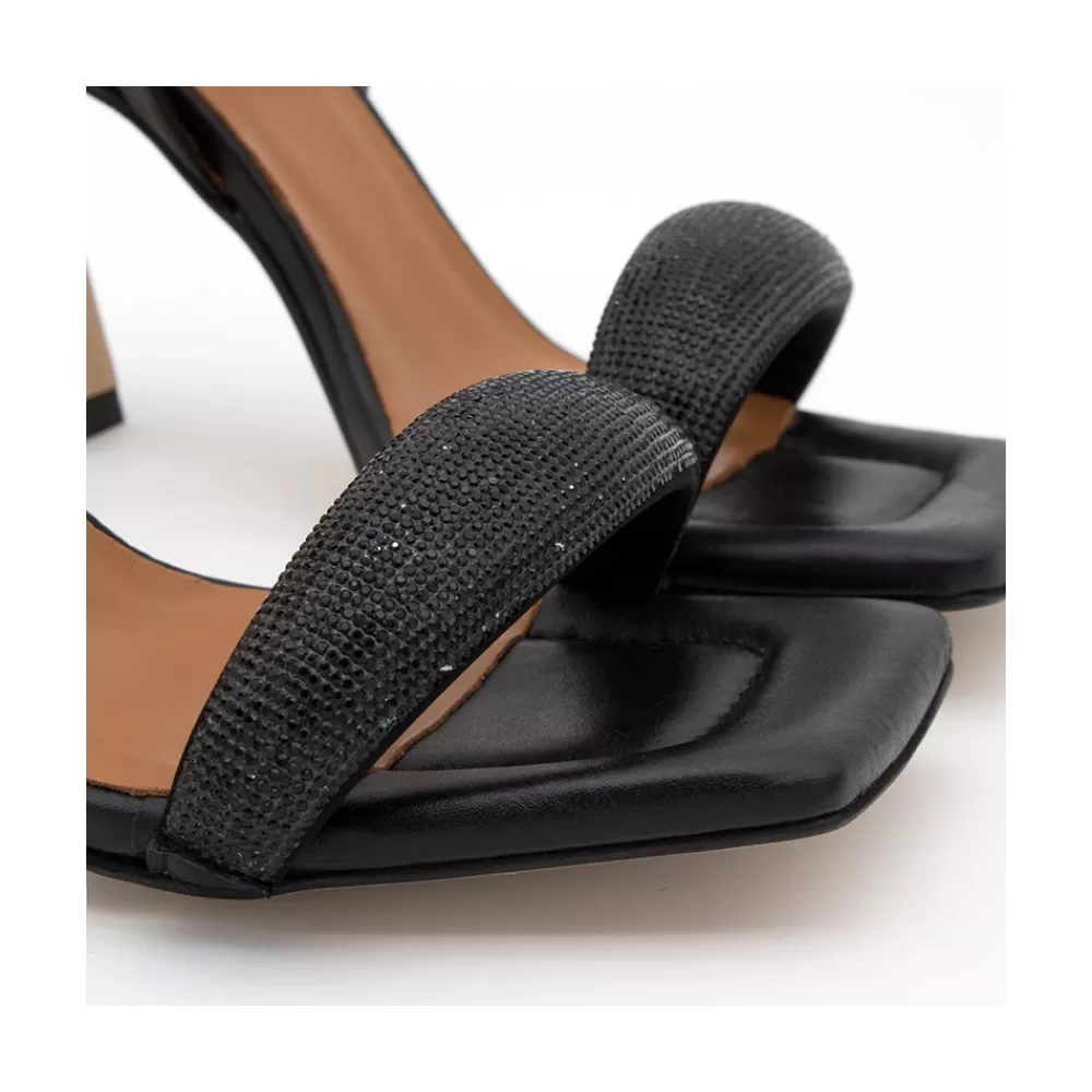 Mujer Ángel Alarcón Carole Gem - Sandalia De Vestir Con Cristales Brillantes Y Tacon Alto