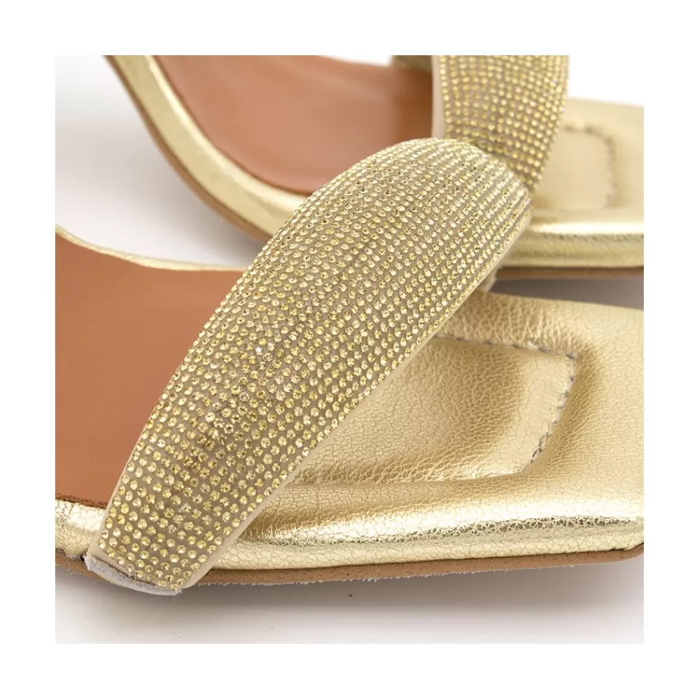 Mujer Ángel Alarcón Carole Gem - Sandalia De Vestir Con Cristales Brillantes Y Tacon Alto