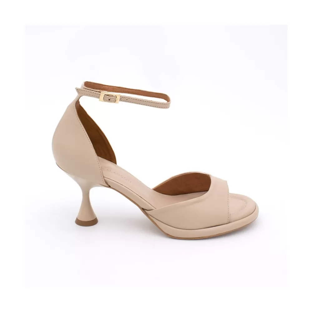 Mujer Ángel Alarcón Dennis - Sandalia D'Orsay Con Tacon Medio De Diseno Conico