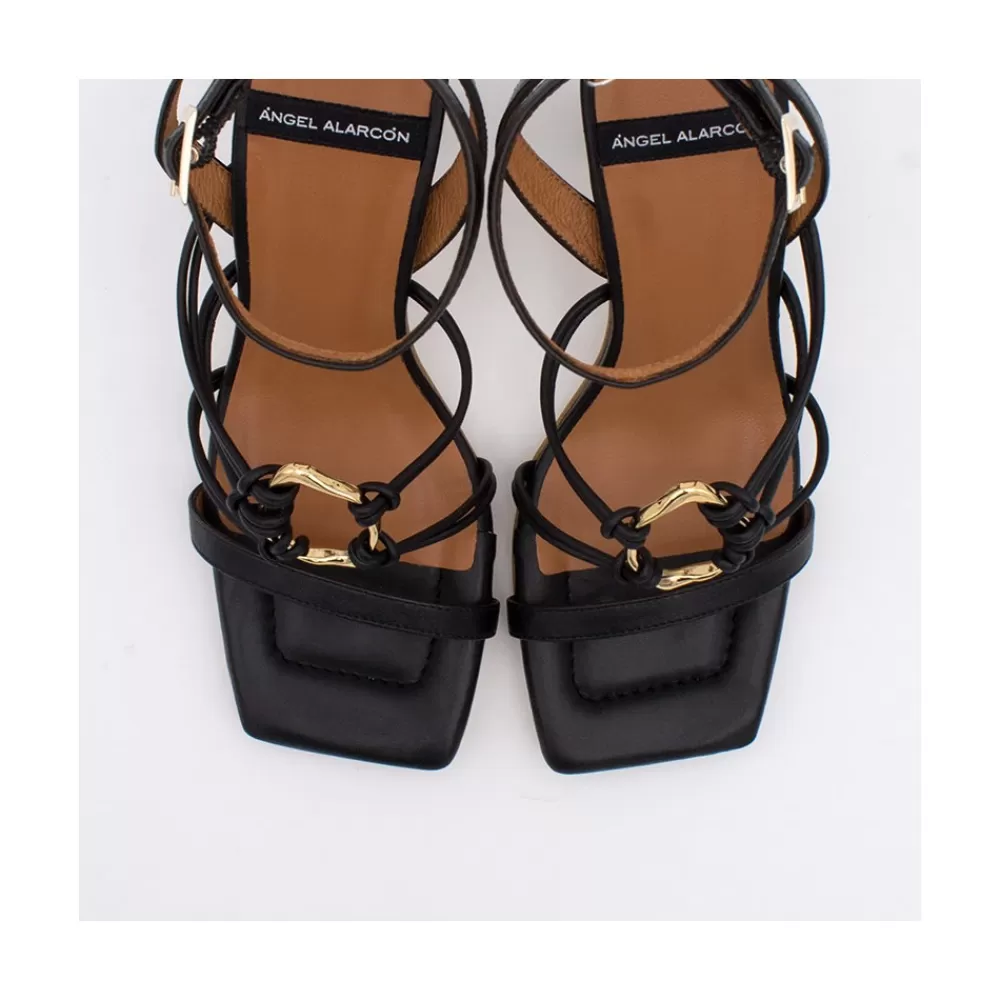 Mujer Ángel Alarcón Diamanda - Sandalia De Tiras Con Adorno Y Tacon Alto