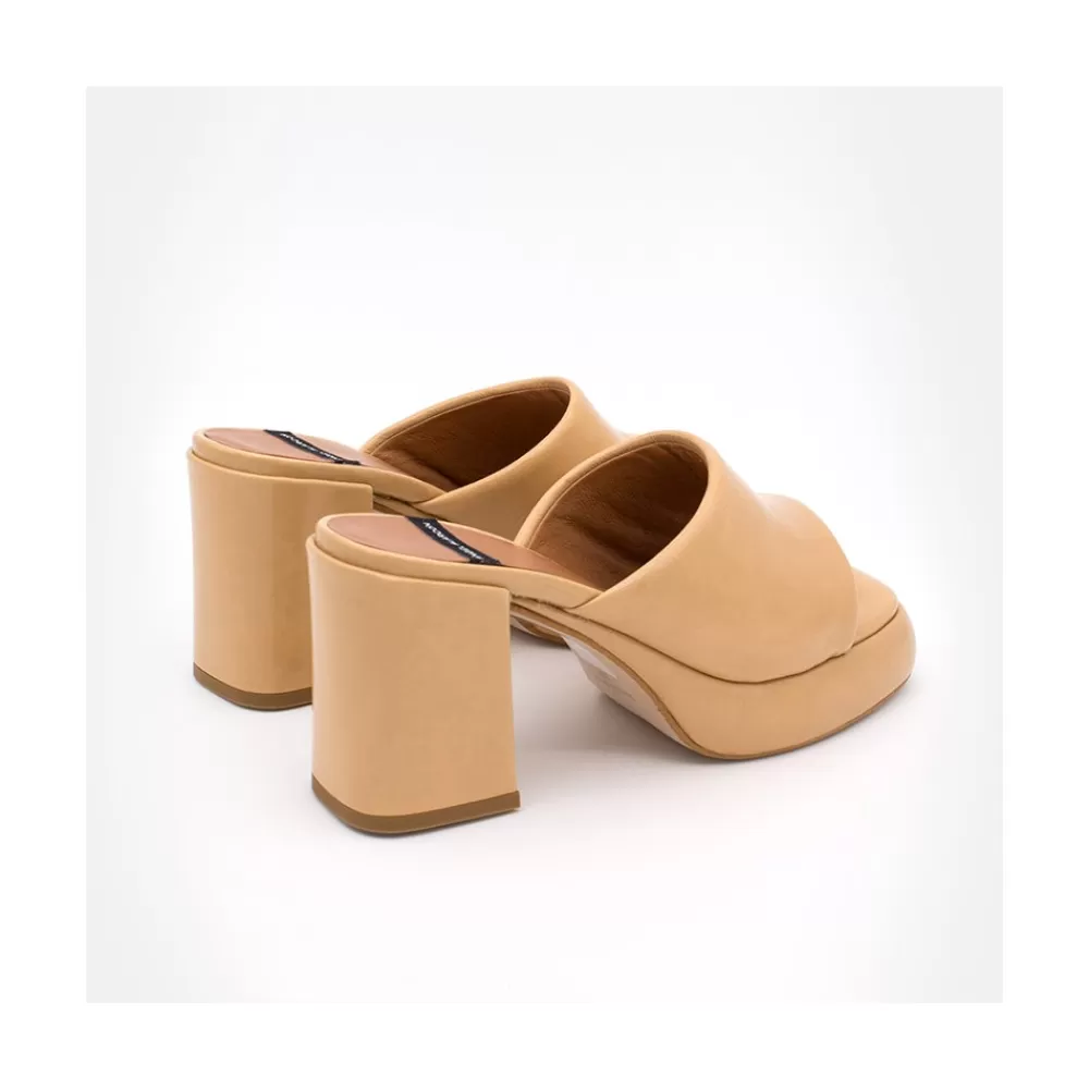 Mujer Ángel Alarcón Gabrielle - Mule Acolchado De Tacon Alto Ancho Y Plataforma