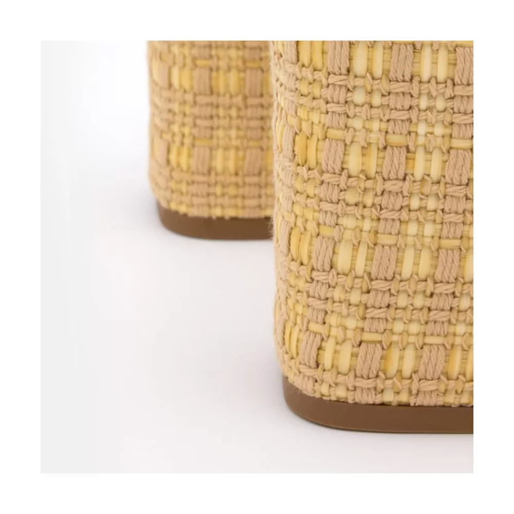 Mujer Ángel Alarcón Gabrielle - Mule Acolchado De Tacon Alto Ancho Y Plataforma