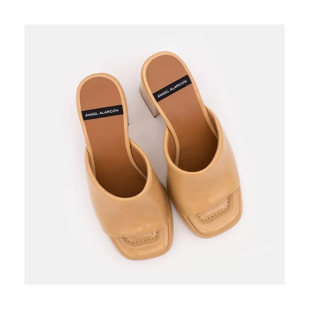 Mujer Ángel Alarcón Gabrielle - Mule Acolchado De Tacon Alto Ancho Y Plataforma