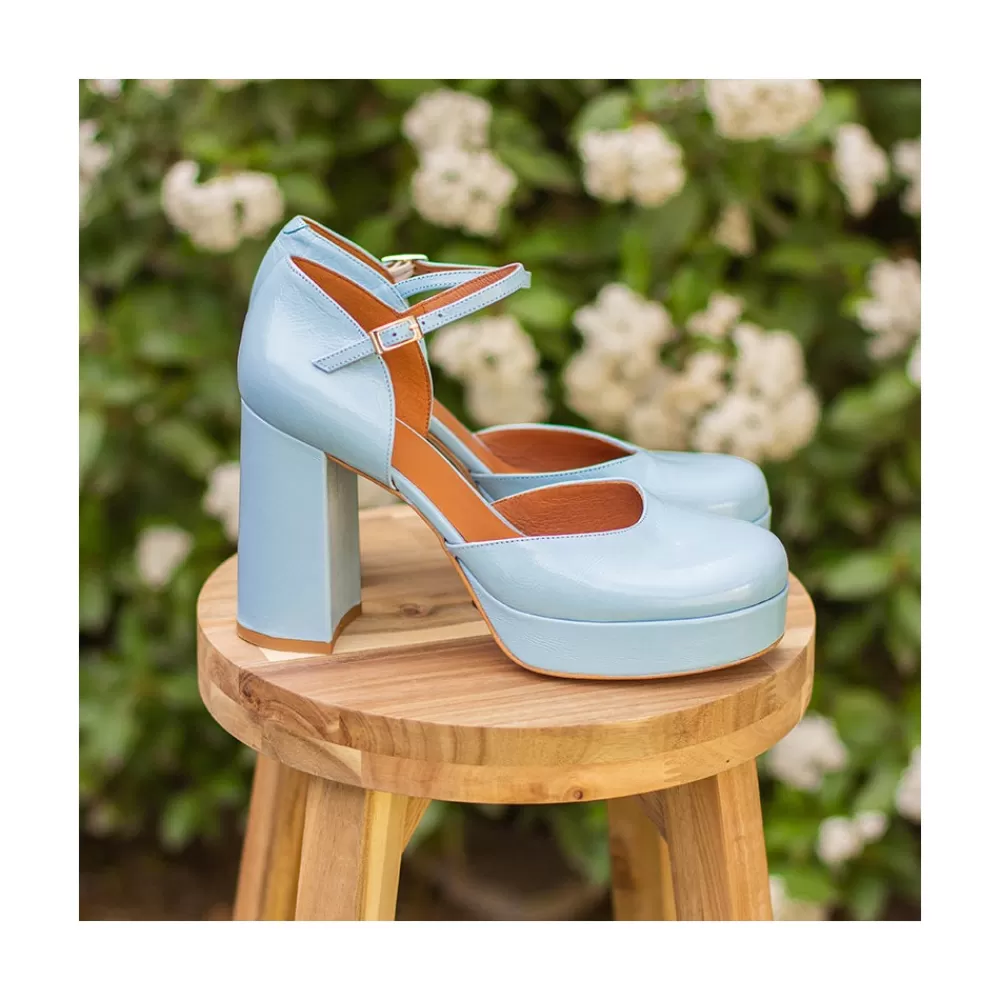 Mujer Ángel Alarcón Gloria - D'Orsay De Tacon Ancho Y Plataforma Con Puntera Redonda