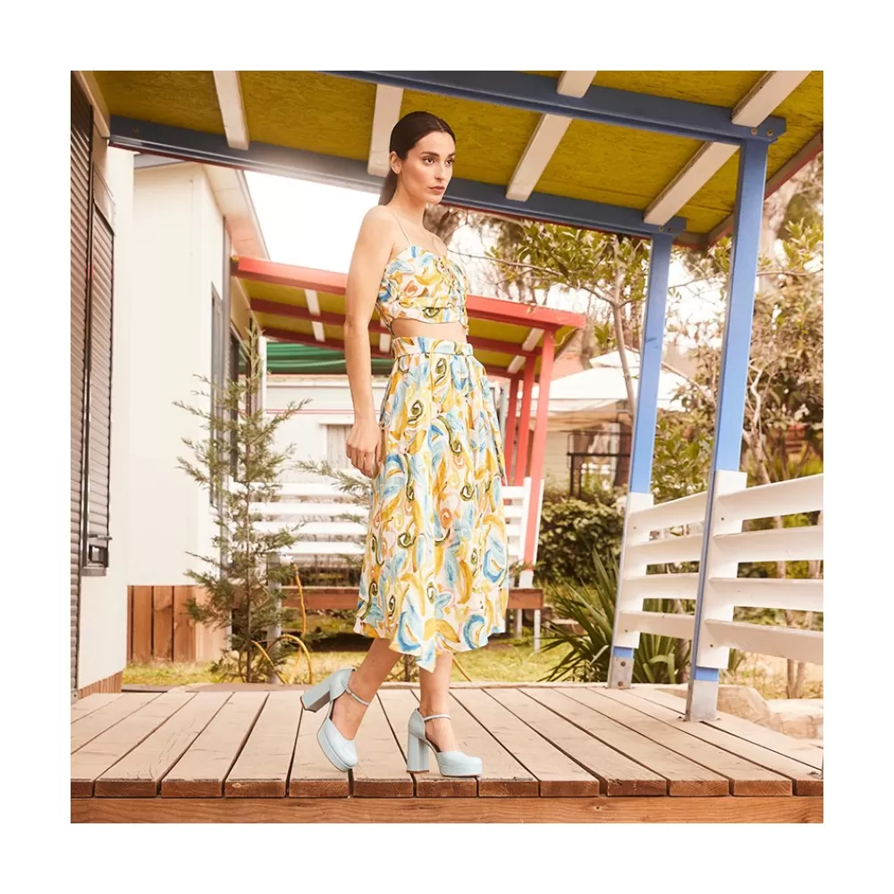 Mujer Ángel Alarcón Gloria - D'Orsay De Tacon Ancho Y Plataforma Con Puntera Redonda