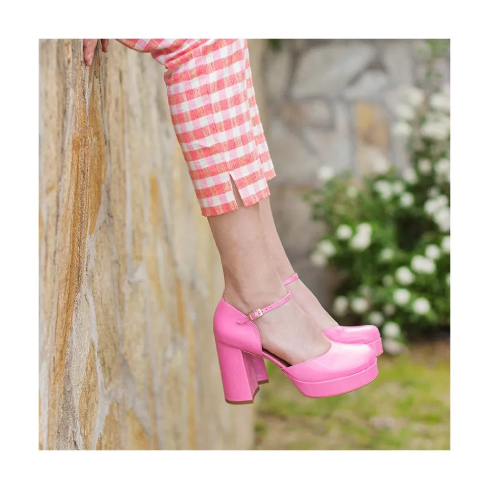 Mujer Ángel Alarcón Gloria - D'Orsay De Tacon Ancho Y Plataforma Con Puntera Redonda