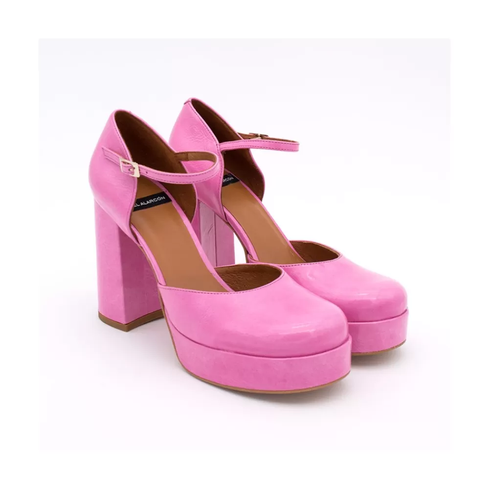 Mujer Ángel Alarcón Gloria - D'Orsay De Tacon Ancho Y Plataforma Con Puntera Redonda