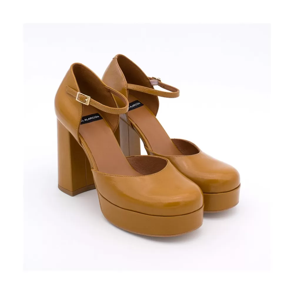 Mujer Ángel Alarcón Gloria - D'Orsay De Tacon Ancho Y Plataforma Con Puntera Redonda