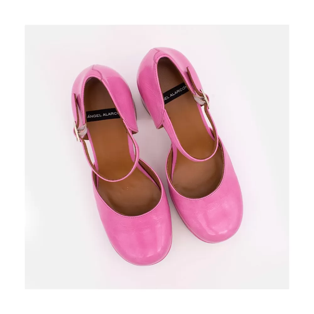 Mujer Ángel Alarcón Gloria - D'Orsay De Tacon Ancho Y Plataforma Con Puntera Redonda