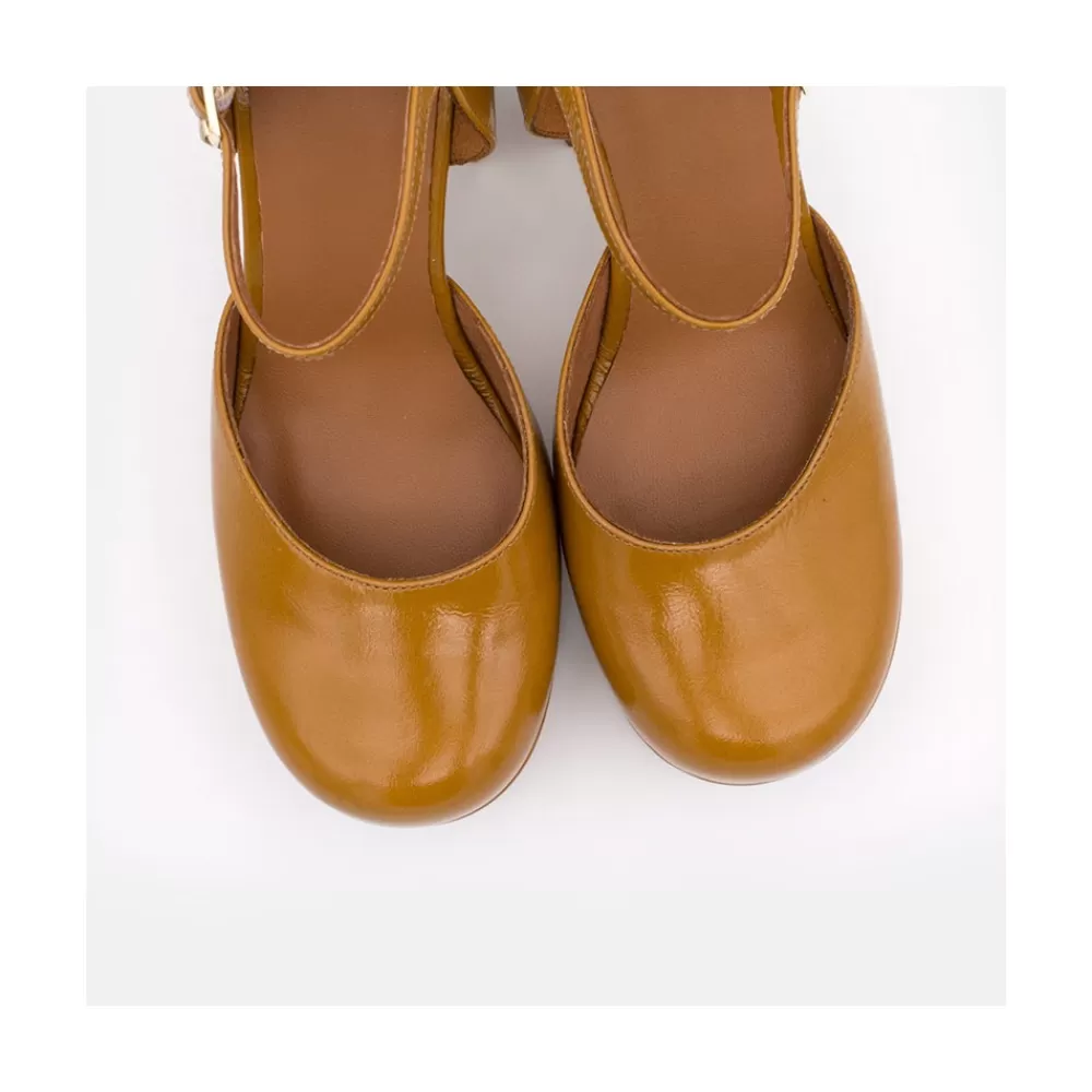 Mujer Ángel Alarcón Gloria - D'Orsay De Tacon Ancho Y Plataforma Con Puntera Redonda