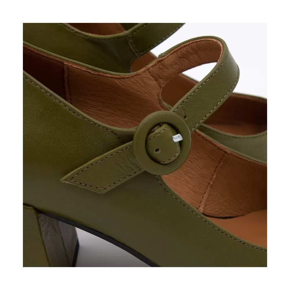 Mujer Ángel Alarcón Jett - Zapatos Mary Jane Diferentes, Redondeados Y Con Tacon Ancho