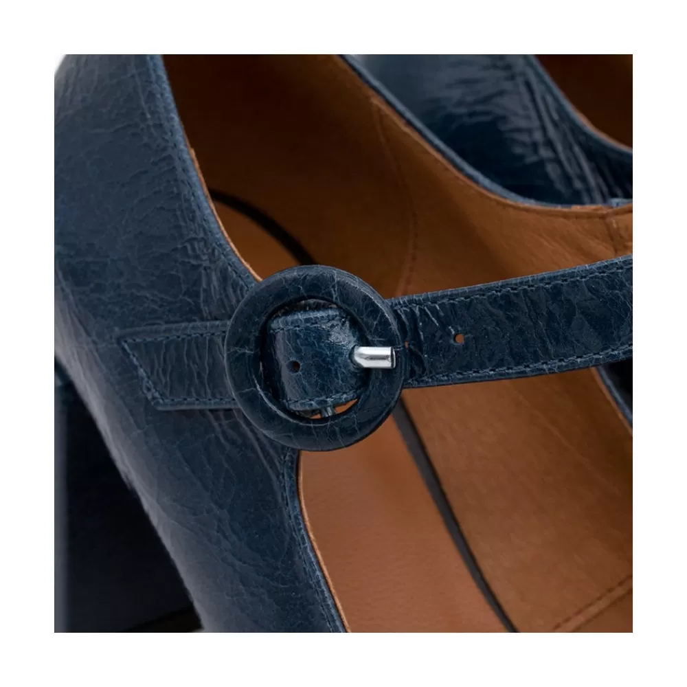 Mujer Ángel Alarcón Jett - Zapatos Mary Jane Diferentes, Redondeados Y Con Tacon Ancho