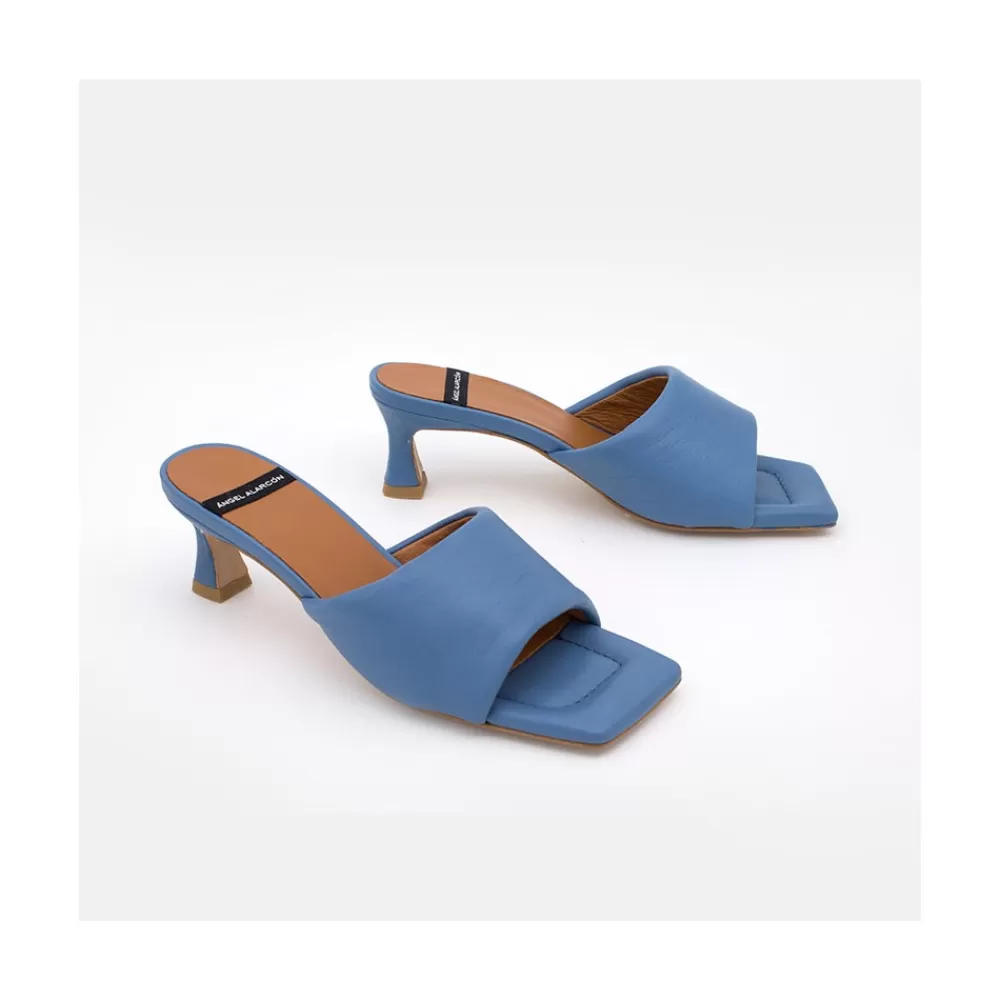 Mujer Ángel Alarcón Kansas - Mule Acolchado De Tacon Bajo