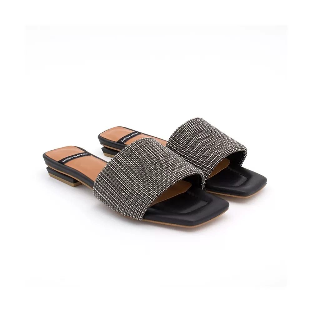 Mujer Ángel Alarcón Leanne - Mule Acolchado Con Pala De Brillantes