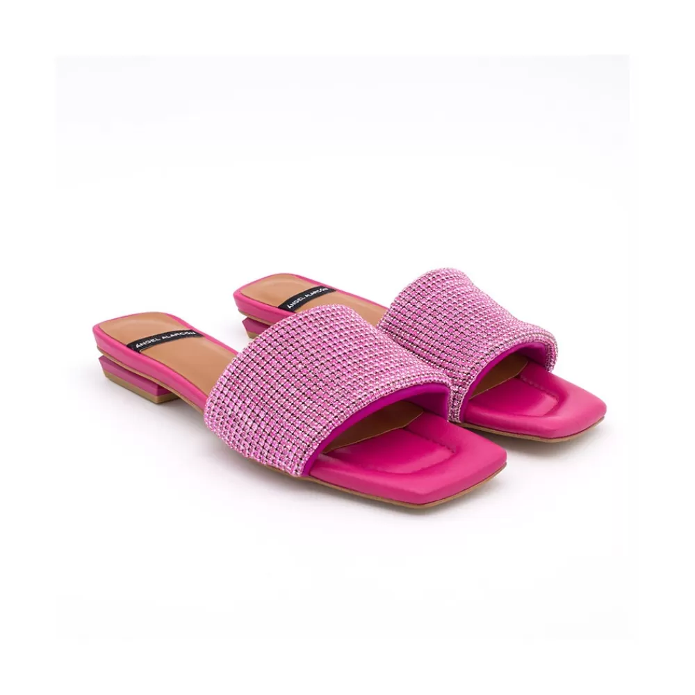 Mujer Ángel Alarcón Leanne - Mule Acolchado Con Pala De Brillantes