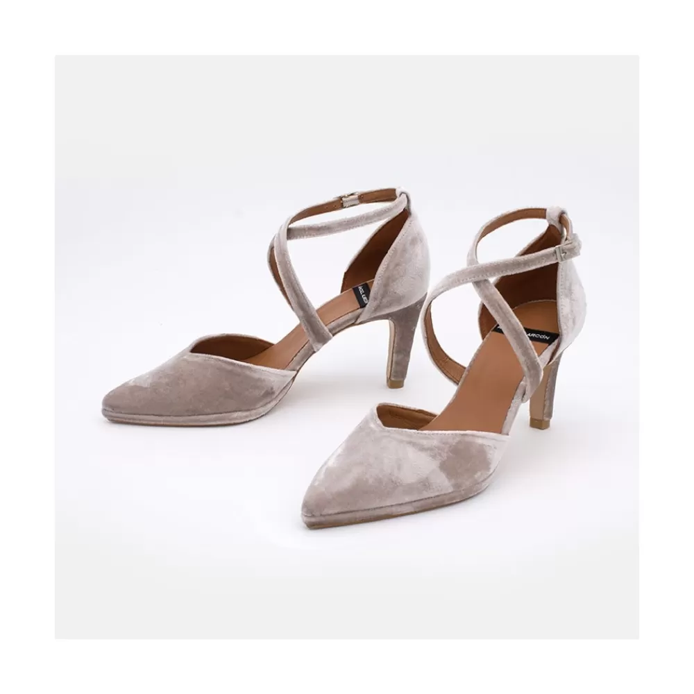 Mujer Ángel Alarcón Liliam - Zapatos De Vestir Comodos Con Tacon Medio Y Mini Plataforma