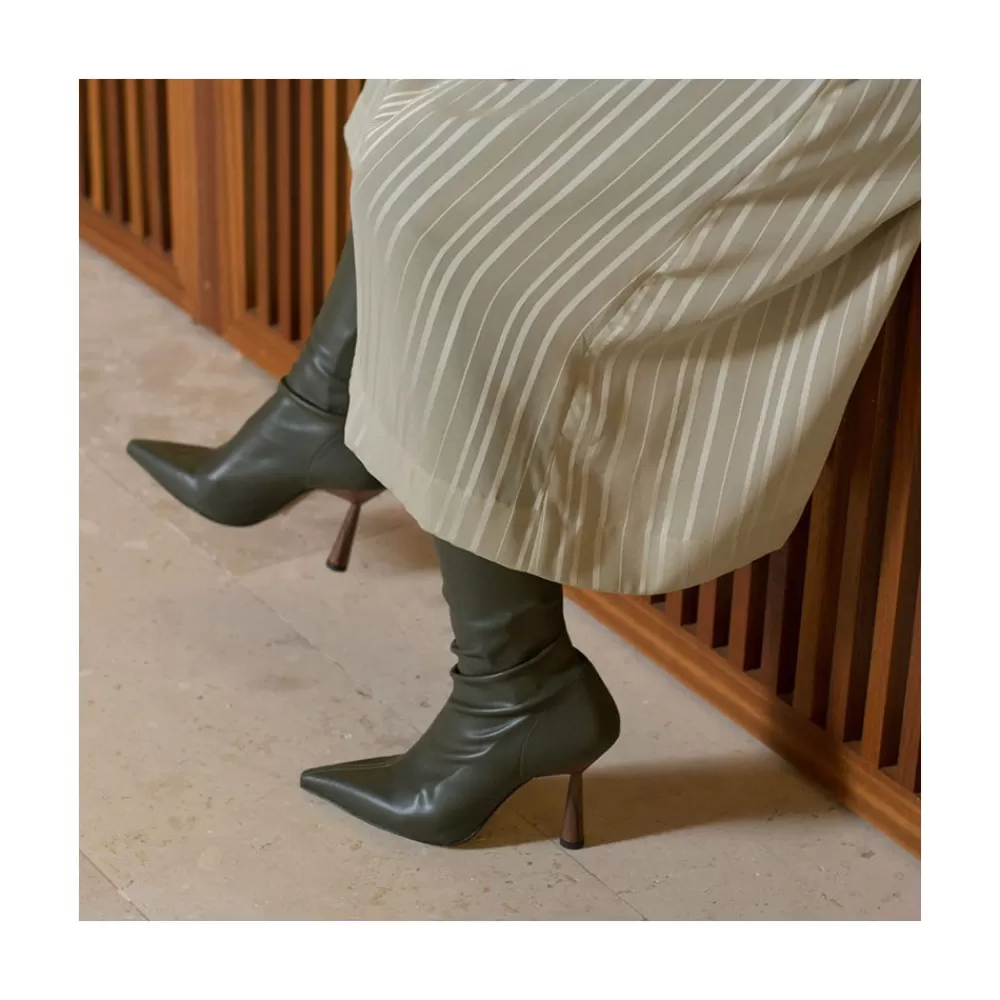 Mujer Ángel Alarcón Lori - Botin Elastico Con Tacon Alto Y Punta Fina