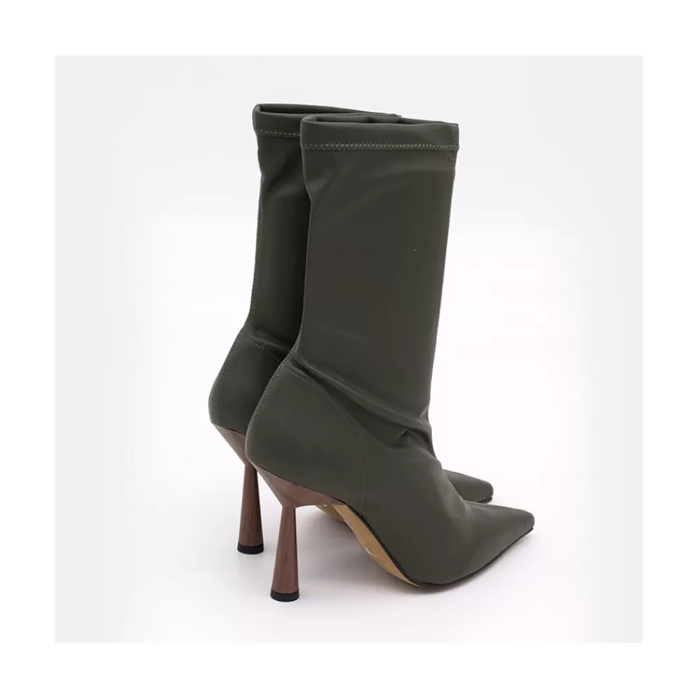 Mujer Ángel Alarcón Lori - Botin Elastico Con Tacon Alto Y Punta Fina