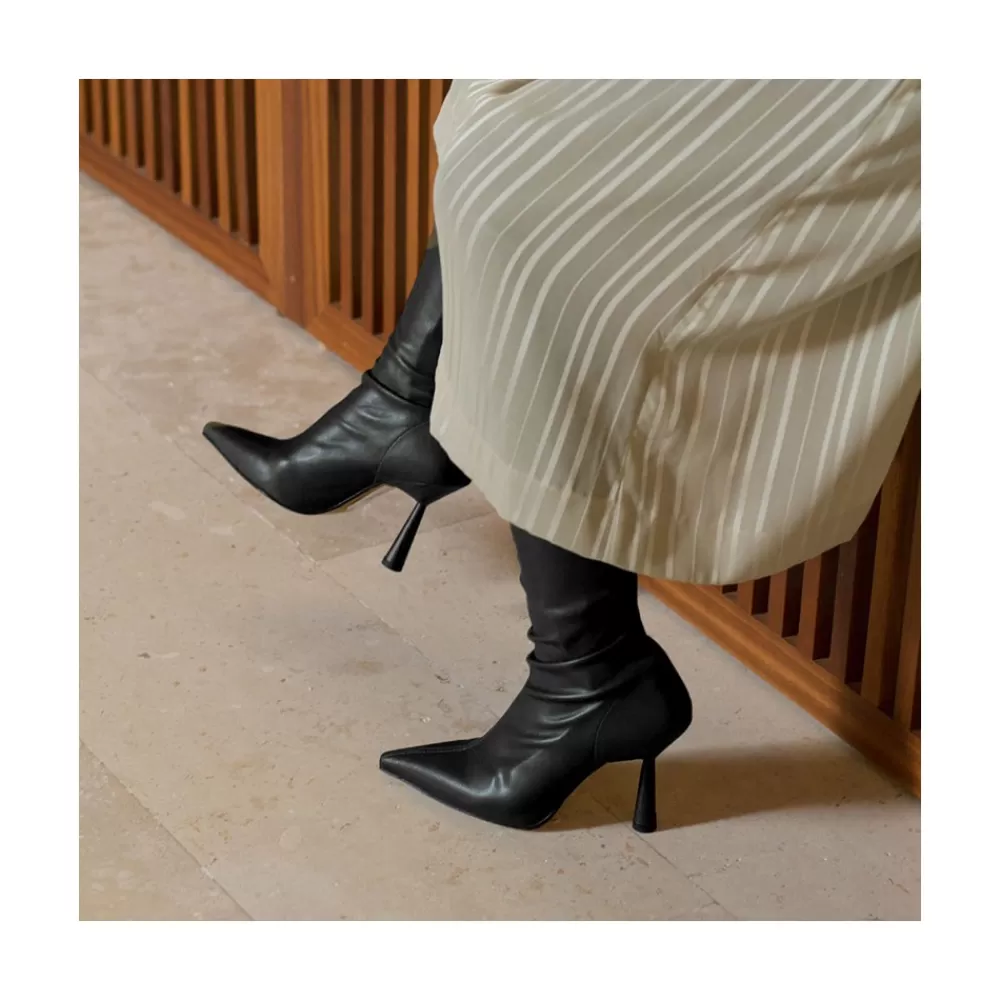Mujer Ángel Alarcón Lori - Botin Elastico Con Tacon Alto Y Punta Fina