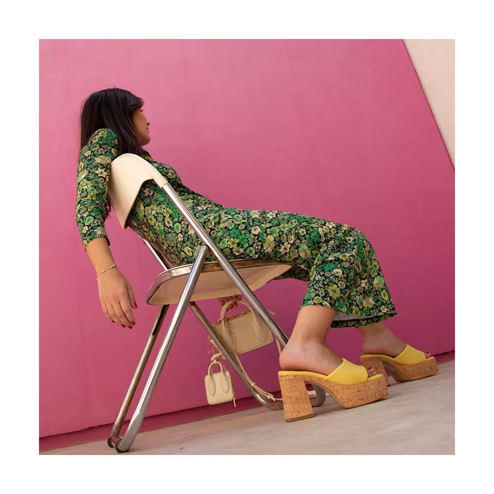 Mujer Ángel Alarcón Mahalia - Mules De Plataforma De Corcho