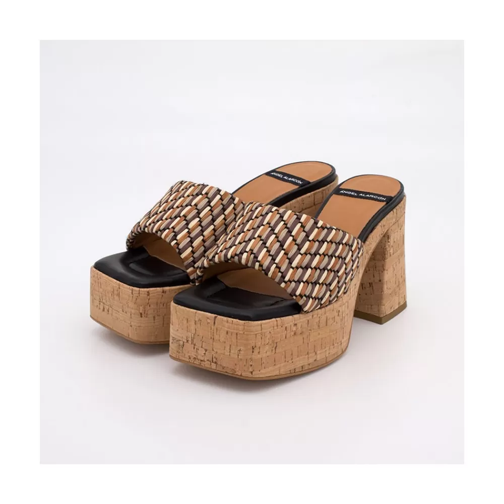 Mujer Ángel Alarcón Mahalia - Mules De Plataforma De Corcho