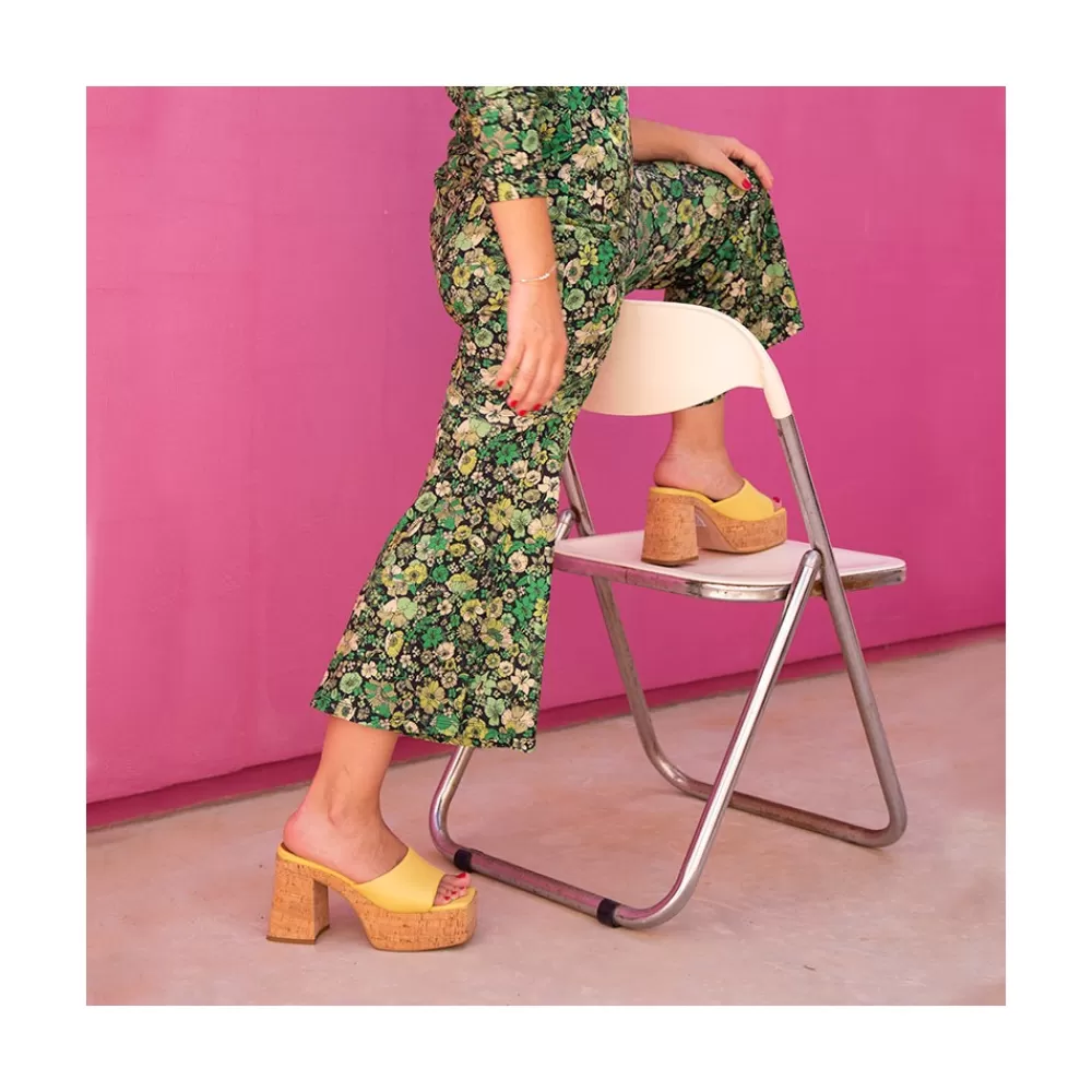 Mujer Ángel Alarcón Mahalia - Mules De Plataforma De Corcho