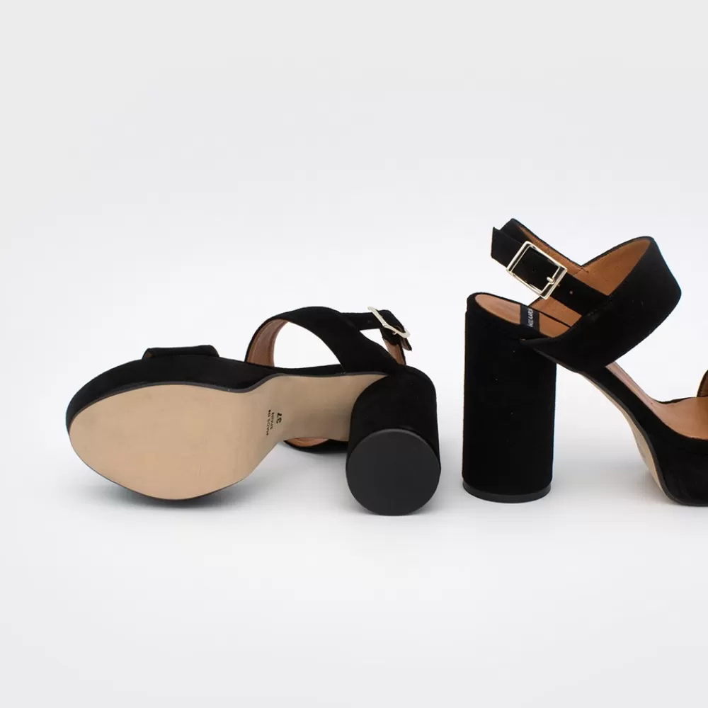 Mujer Ángel Alarcón Mahe - Sandalias De Plataforma Con Tacon Alto Y Redondo