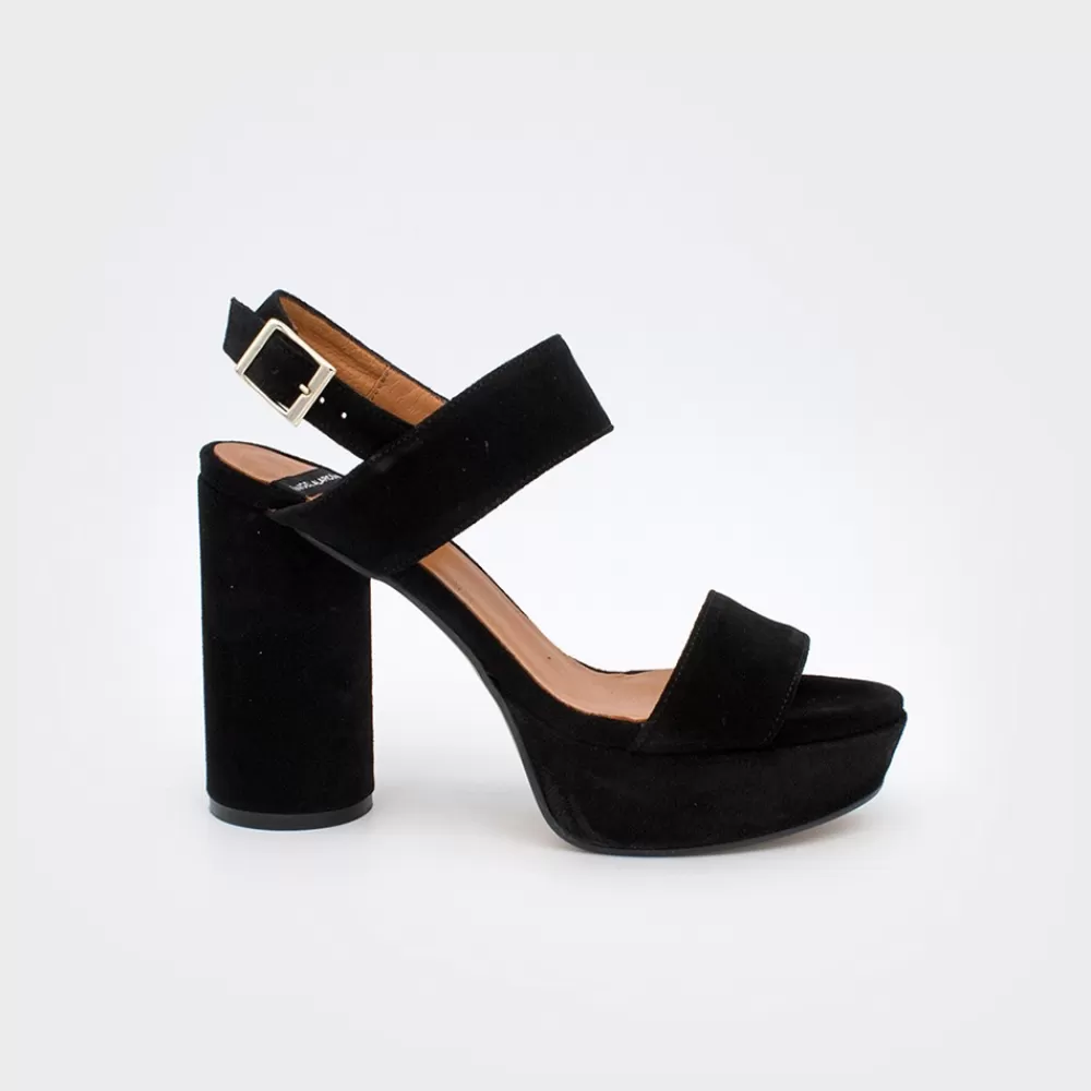 Mujer Ángel Alarcón Mahe - Sandalias De Plataforma Con Tacon Alto Y Redondo