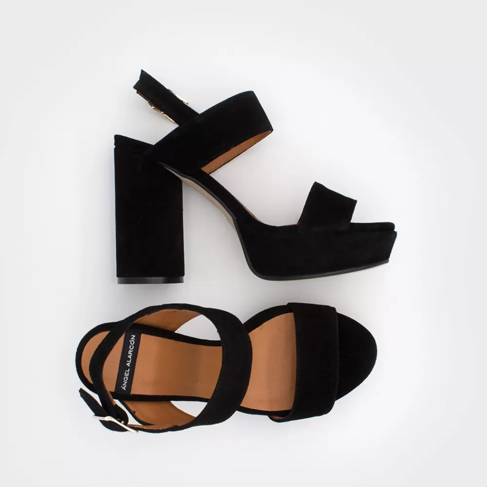 Mujer Ángel Alarcón Mahe - Sandalias De Plataforma Con Tacon Alto Y Redondo