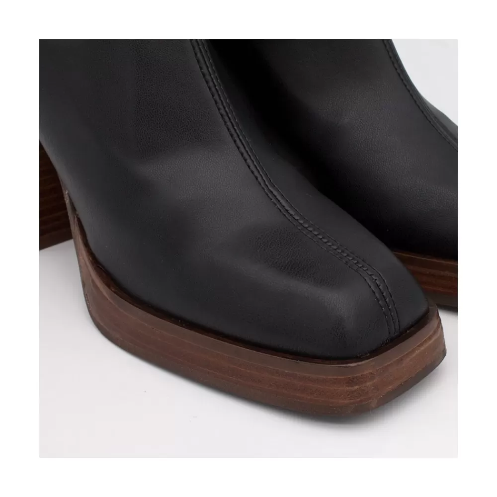 Mujer Ángel Alarcón Managua - Botas Elasticas De Tipo Calcetin Con Tacon Geometrico Alto