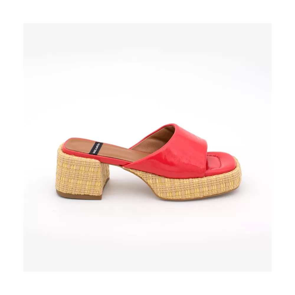 Mujer Ángel Alarcón Nova - Mule Colchado Con Tacon Ancho Y Plataforma