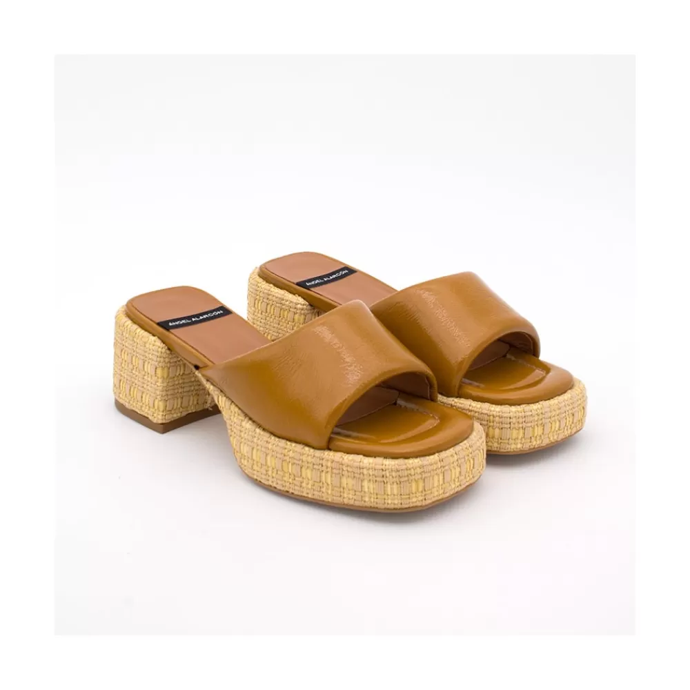 Mujer Ángel Alarcón Nova - Mule Colchado Con Tacon Ancho Y Plataforma