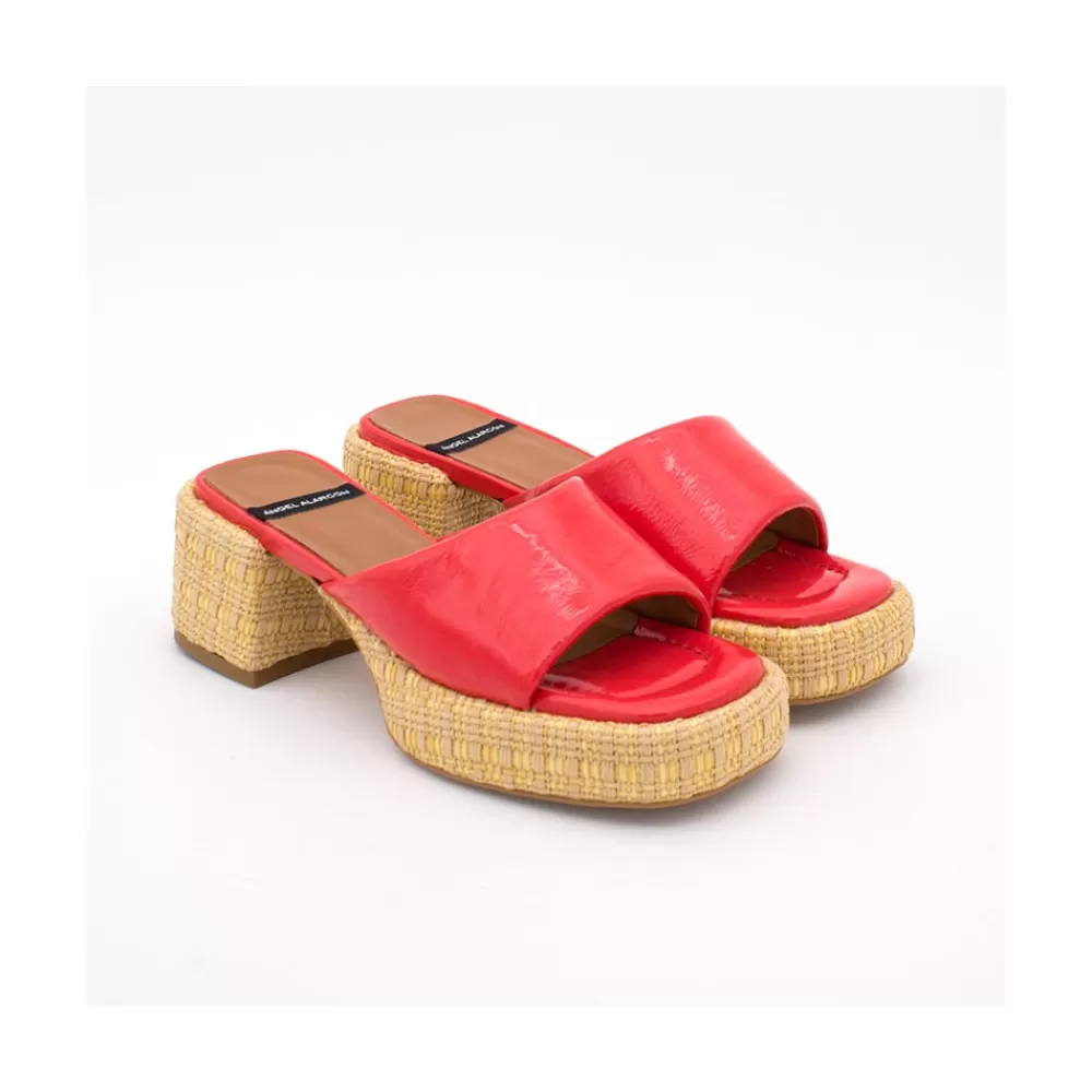 Mujer Ángel Alarcón Nova - Mule Colchado Con Tacon Ancho Y Plataforma