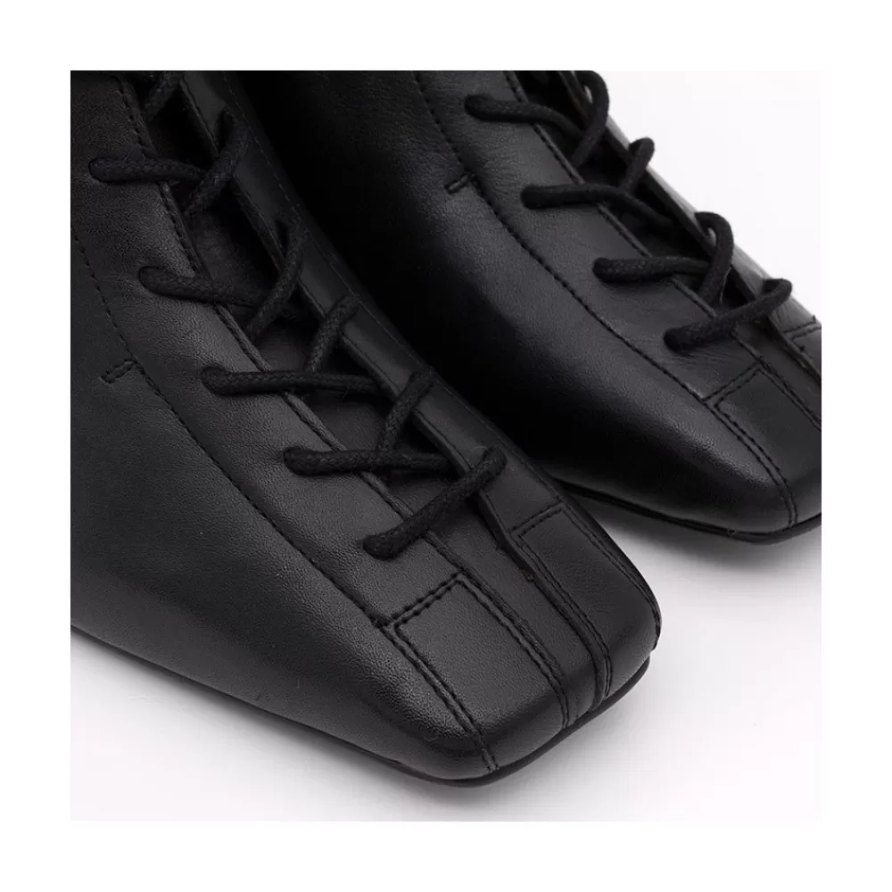 Mujer Ángel Alarcón Pacuare - Botines Con Cordoneras Y Cremallera Con Tacon Ancho