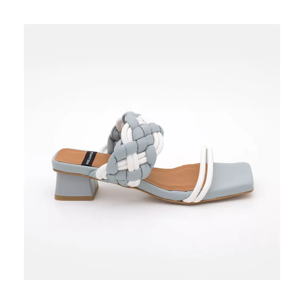 Mujer Ángel Alarcón Romy - Sandalia De Tiras Acolchadas Con Tacon Bajo