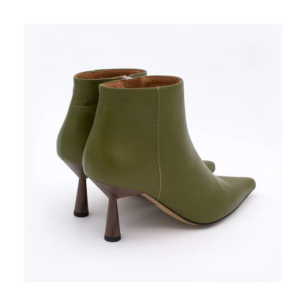 Mujer Ángel Alarcón Ruth - Botines De Cana Baja Con Tacon Y Punta Fina