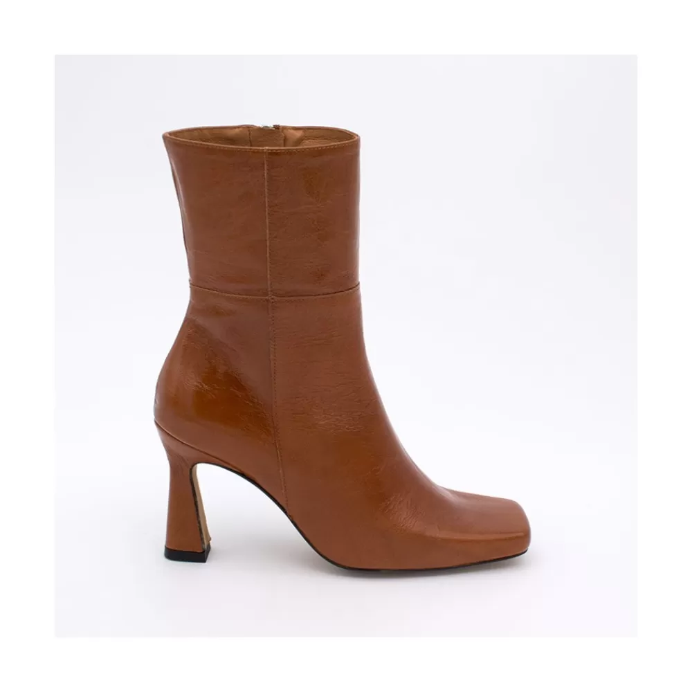 Mujer Ángel Alarcón Selena - Botin De Tacon Alto Con Adorno De Costuras Y Cremallera