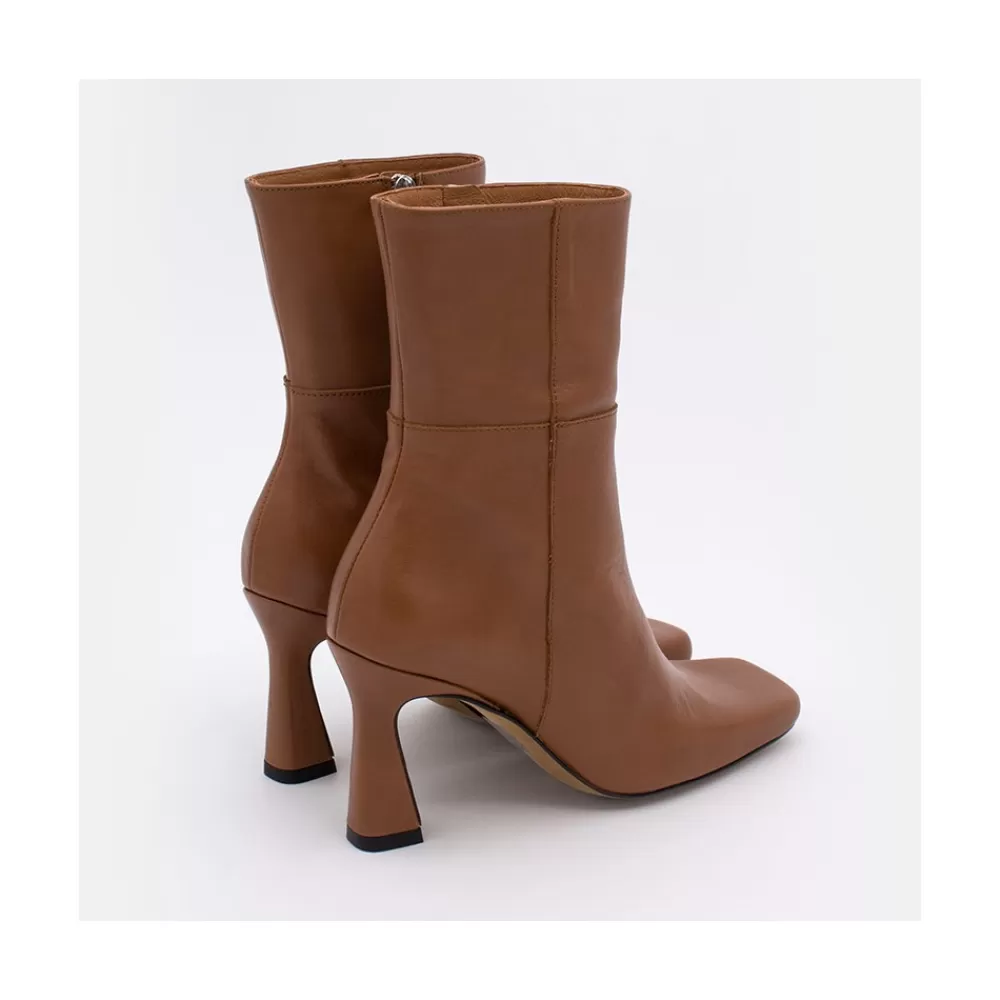 Mujer Ángel Alarcón Selena - Botin De Tacon Alto Con Adorno De Costuras Y Cremallera