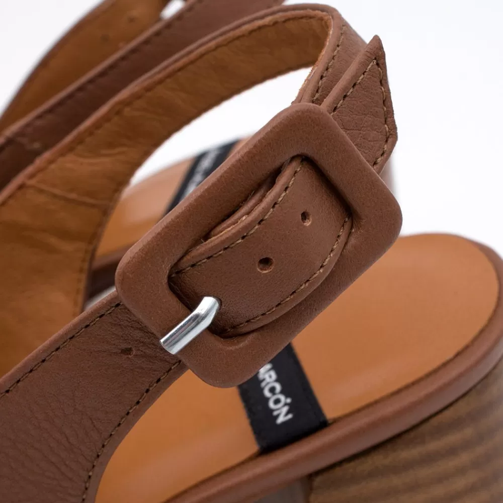 Mujer Ángel Alarcón Tadla - Mocasin Destalonado De Tacon Alto Y Ancho Y Plataforma Para Mujer