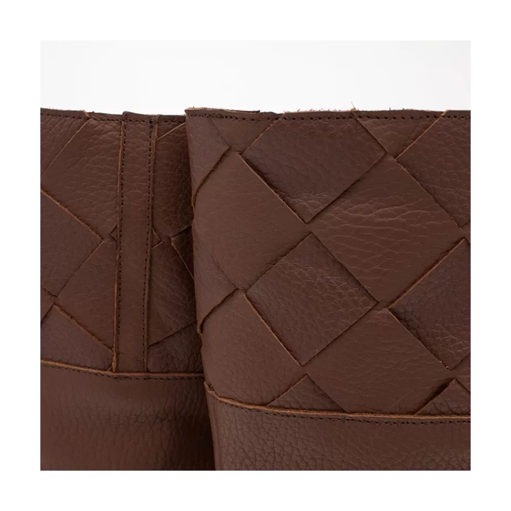 Mujer Ángel Alarcón Xaya - Botin De Piel Con Tacon Alto De Puntera Redonda