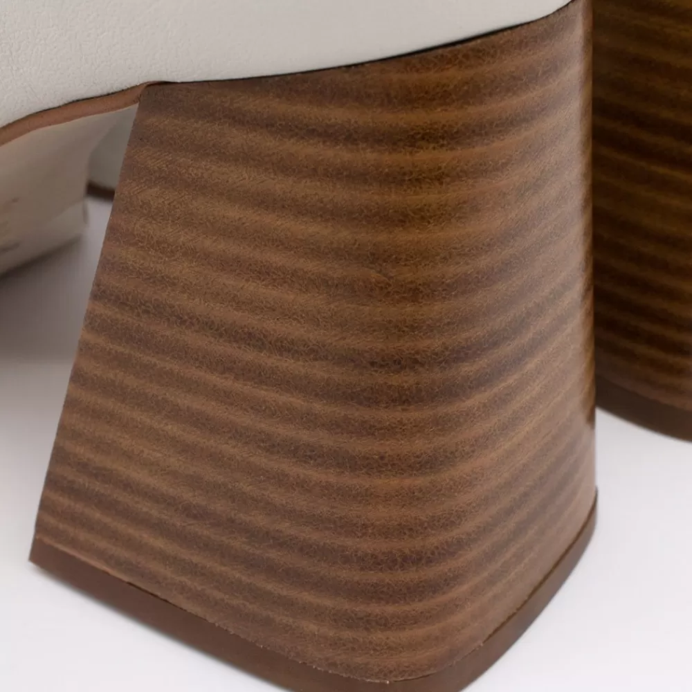 Mujer Ángel Alarcón Zakia - Merceditas De Piel Con Tacon Ancho Y Plataforma