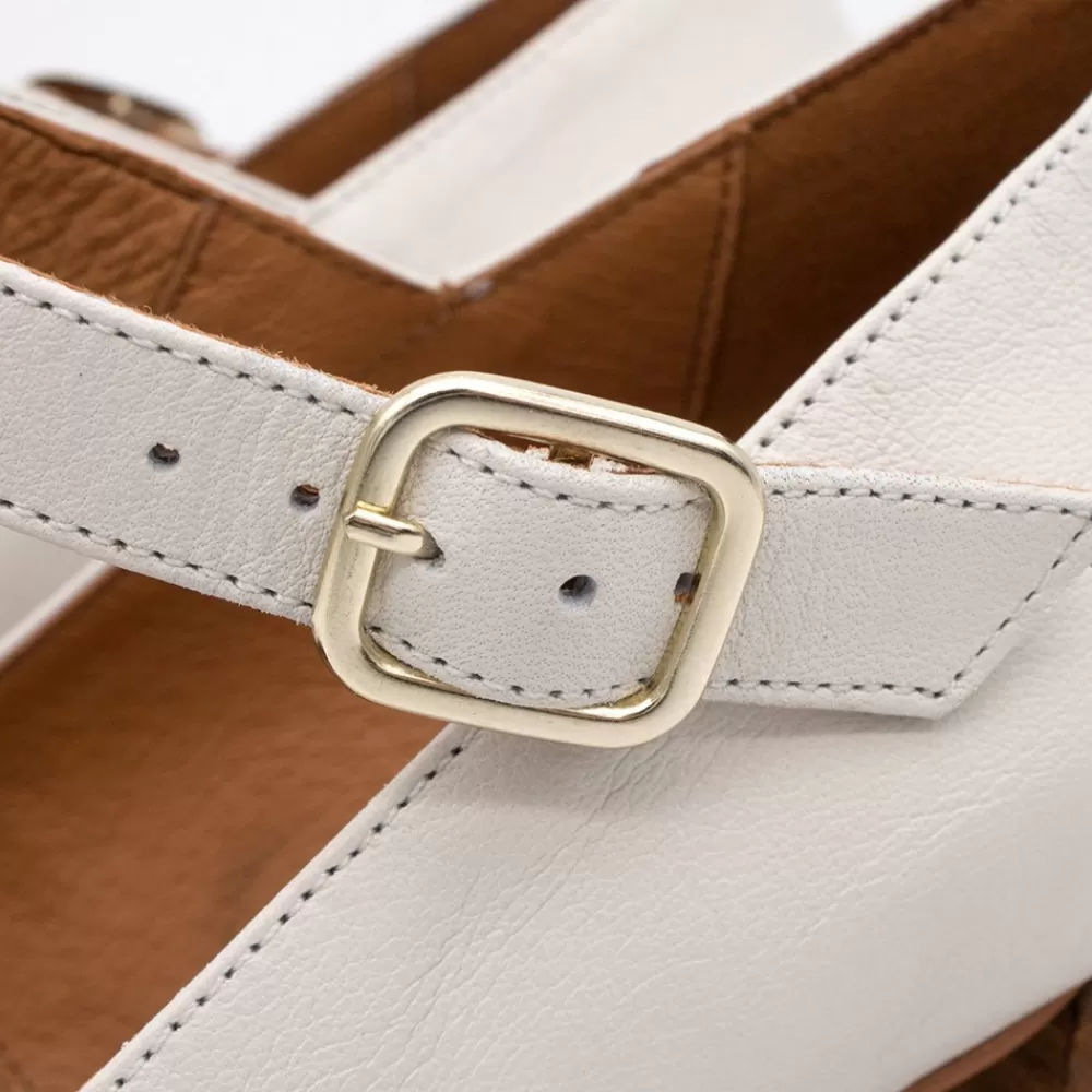 Mujer Ángel Alarcón Zakia - Merceditas De Piel Con Tacon Ancho Y Plataforma