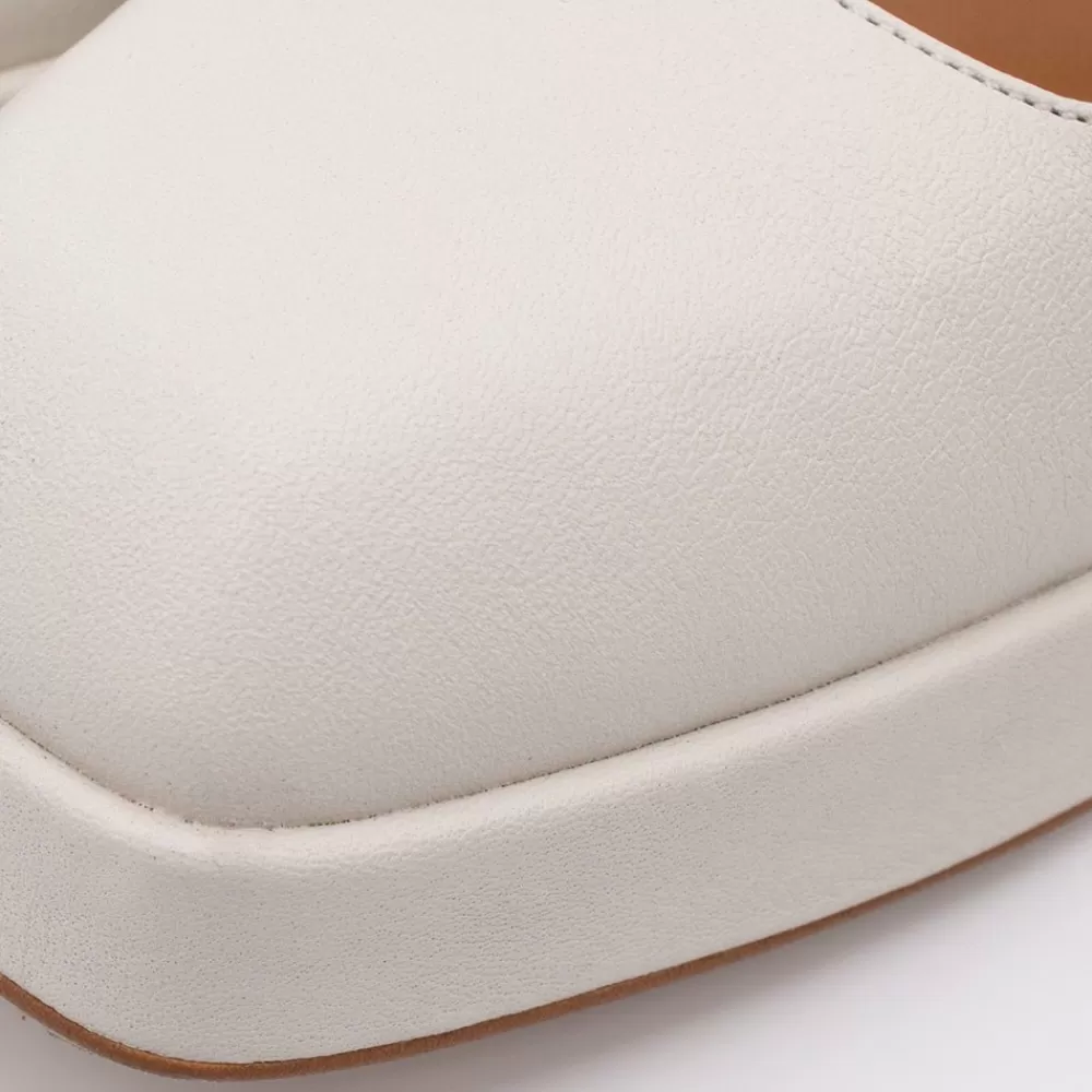 Mujer Ángel Alarcón Zakia - Merceditas De Piel Con Tacon Ancho Y Plataforma